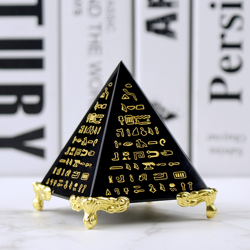 Paper Weight Crystal - مصر كريستال حجر السج الهرم نموذج