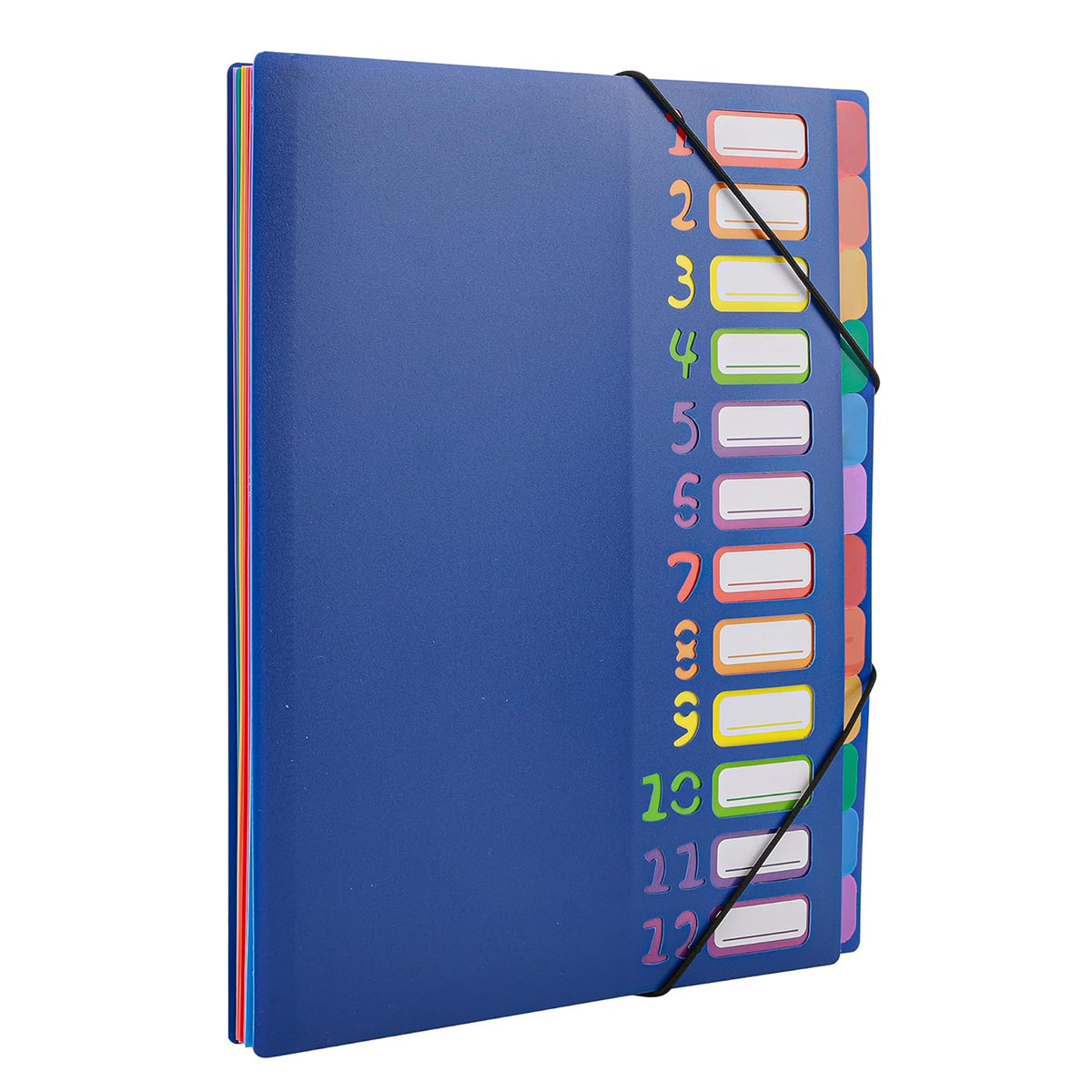 Tab Divider A4 - مجلد ملفات موسع بعلامة قوس قزح
