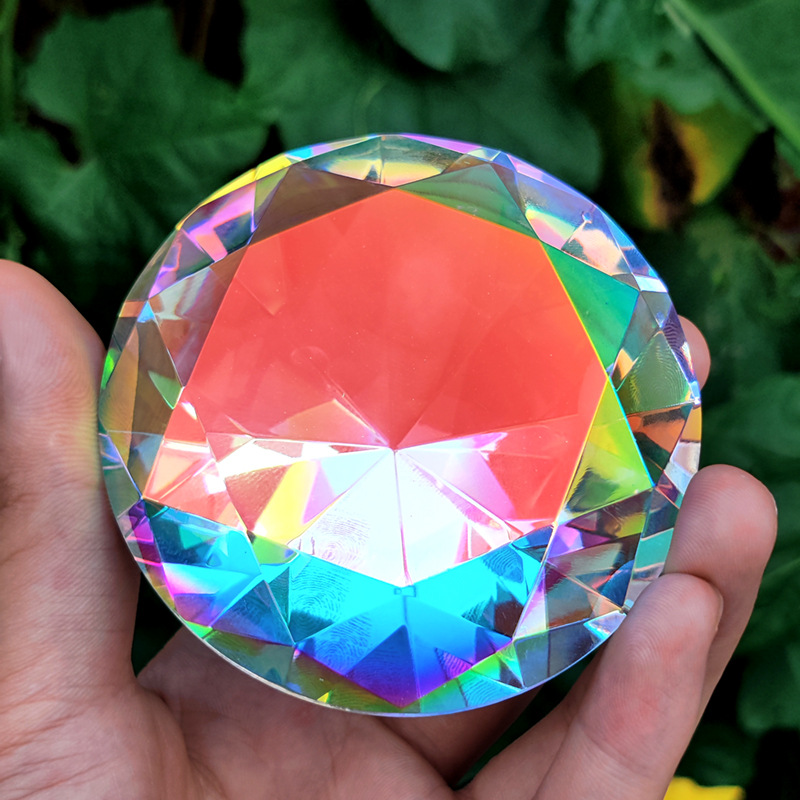 30-80 مللي متر AB الملونة K9 ك - مراجعة Paper Weight Crystal وسعره