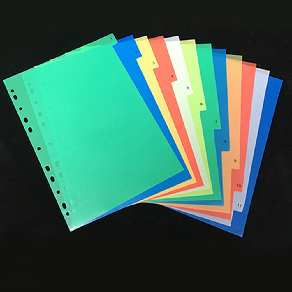 40 قطعة من فواصل الفهرسة الملو - مراجعة Tab Divider A4 وسعره