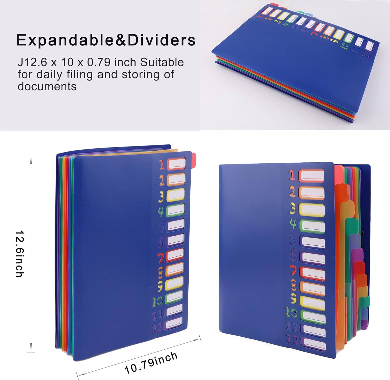مجلد ملفات موسع بعلامة قوس قزح - مراجعة Tab Divider A4 وسعره