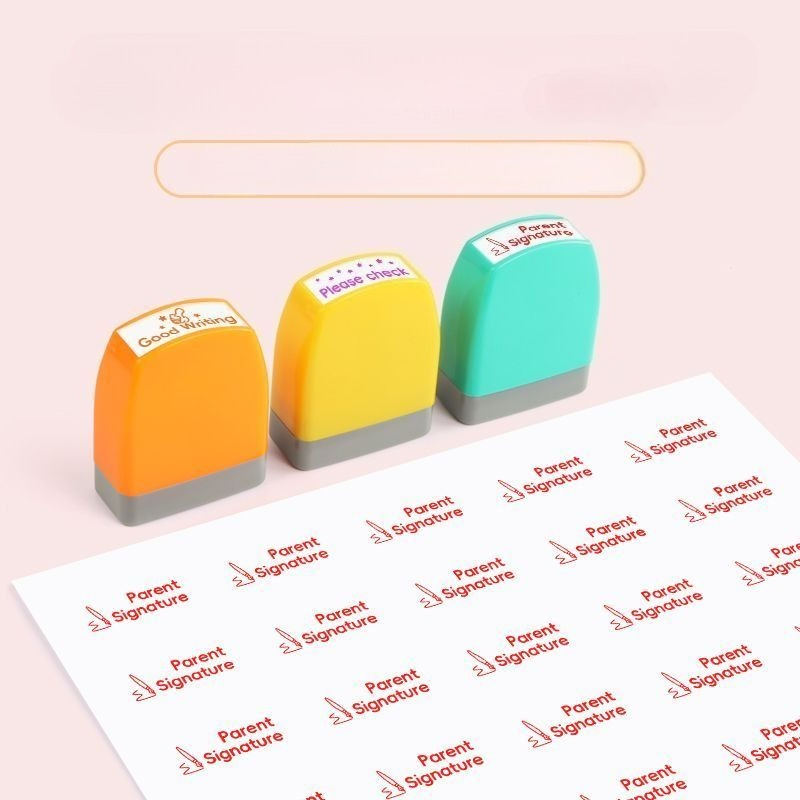 5 قطع أختام ملونة للمعلمين، أخ - مراجعة Rubber Date Stamp وسعره